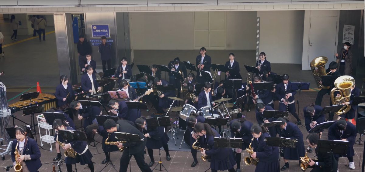 Chiba Higashi High School - Concert in front of Nishi-Chiba Station, 2025-02-01