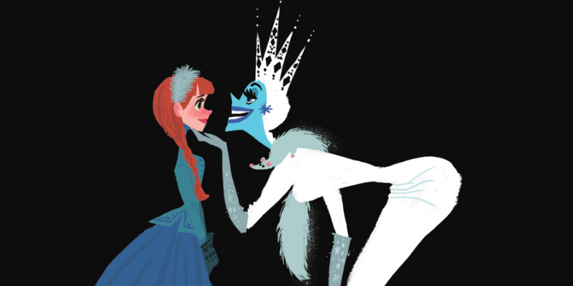 Tak miały wyglądać postacie Disneya. Błękitna Elsa, Roszpunka z kuszą i inni