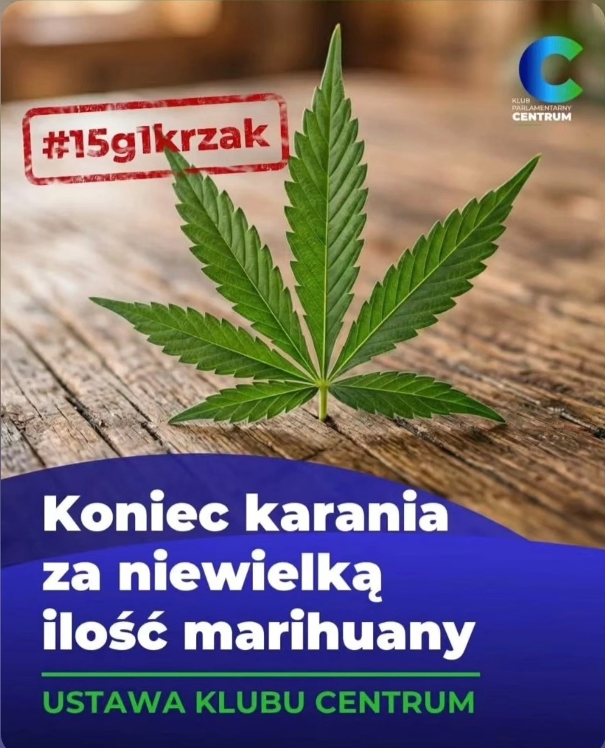 Klub Centrum złożył dziś ustawę 15g+krzak.