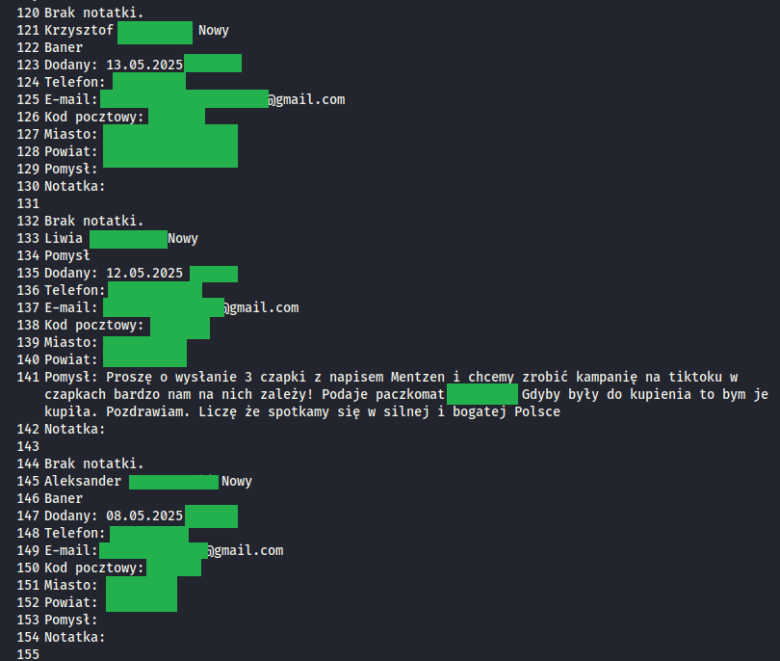 Wyciekły dane wolontariuszy kampanii Sławomira Mentzena