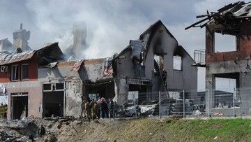Wojna w Ukrainie. Ostrzał we Lwowie. Odłamek rakiety spadł na teren domu dziecka