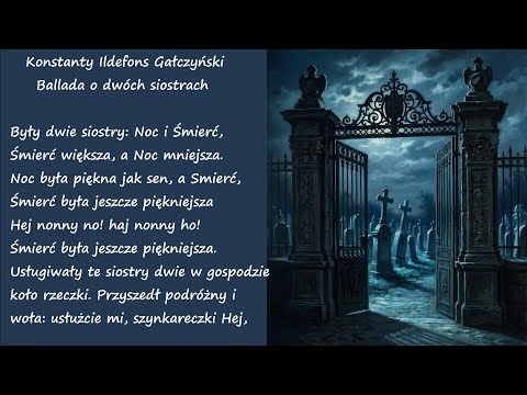Ballada o Dwóch Siostrach Konstanty Ildefons Gałczyński Poezja Wiersz