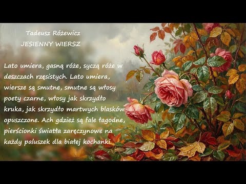 Jesienny Wiersz Tadeusz Różewicz Poezje Wiersze | Poezja Dla Duszy