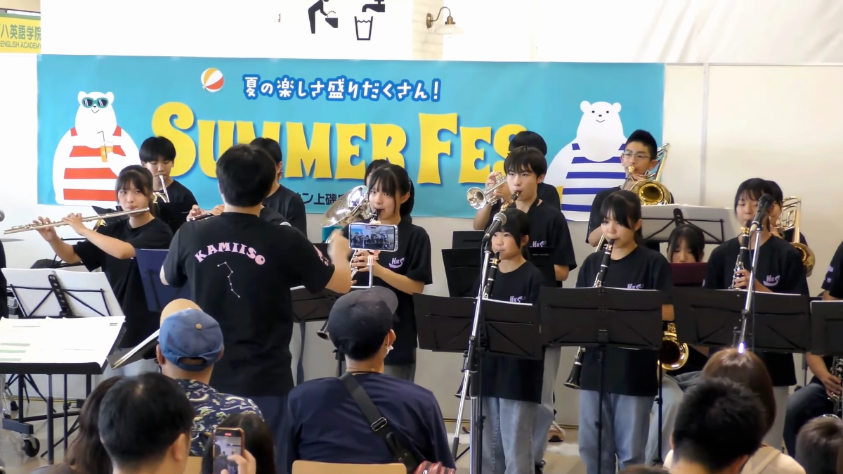 Hokuto Municipal Kamiiso Junior High School - Chorus Club and Brass Band Joint Ensemble, Live at AEON Kamiiso Store SUMMER FES, 2025-08-10