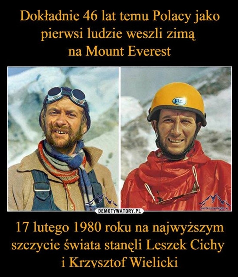 46-lecie pierwszego zimowego wejścia na Mount Everest