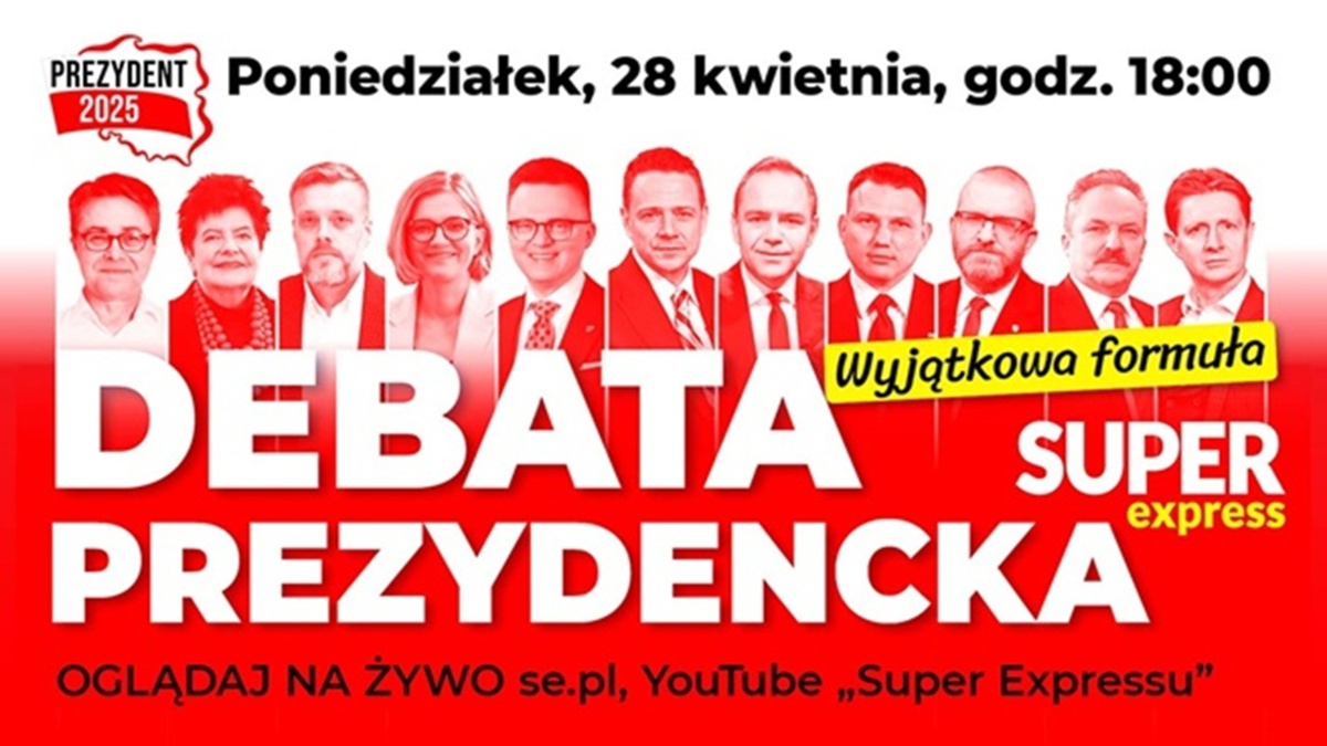 Super Express też organizuje debatę prezydencką. Udział potwierdziło 12 kandydatów