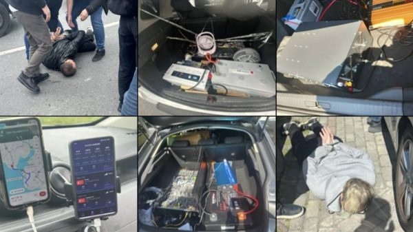 Jeżdżą po mieście i włamują się na telefony korzystając z SMS Blasterów ukrytych w bagażnikach