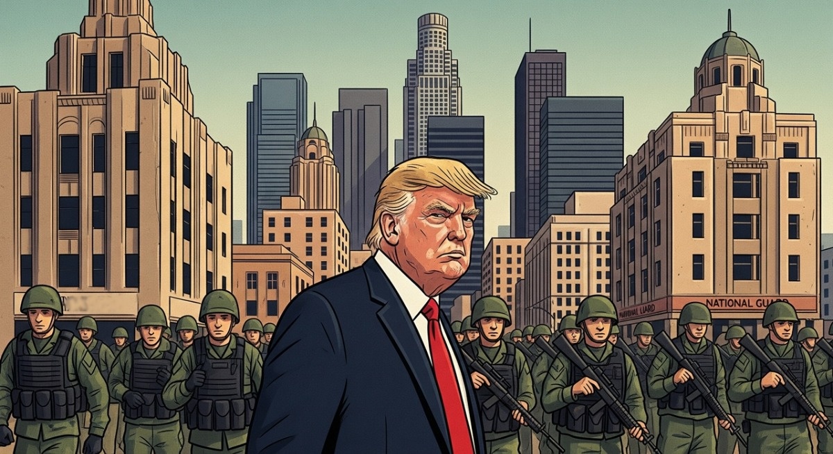 Trump wysyła wojsko do LA, Kalifornia mówi „to nielegalne”