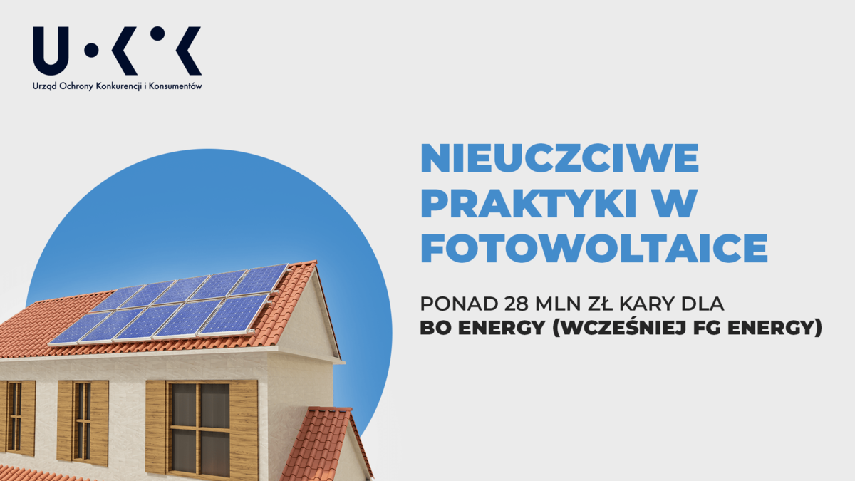 28 mln zł kary dla firmy oferującej fotowoltaikę BO Energy