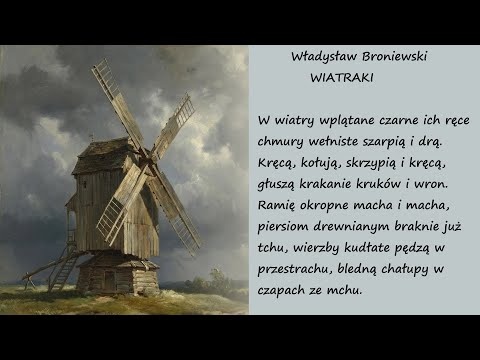 Wiatraki Władysław Broniewski Poezja Wiersz