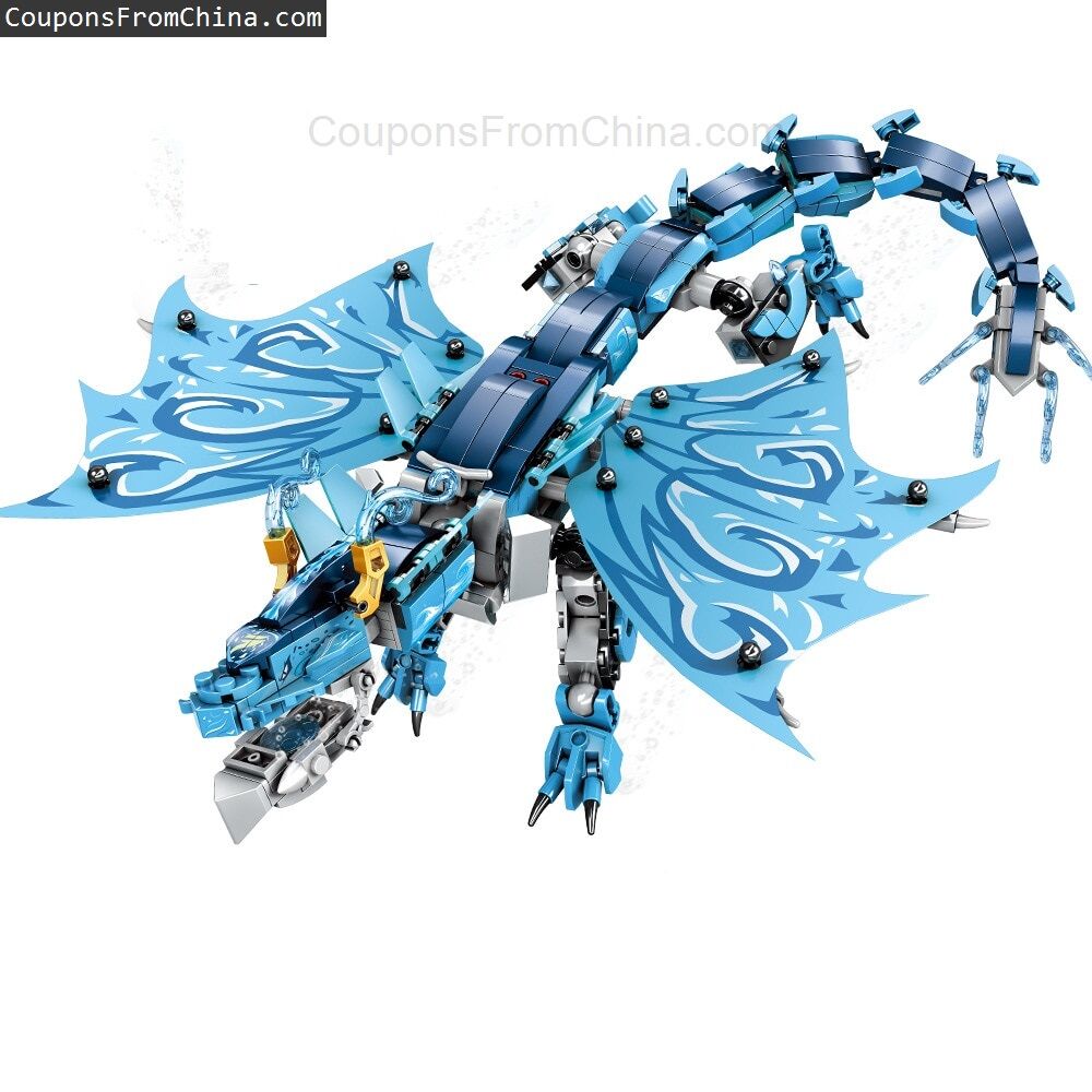 Blue Water Dragon Building Blocks za $15.61