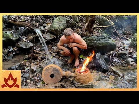 Primitive Technology: dmuchawa napędzana wodą