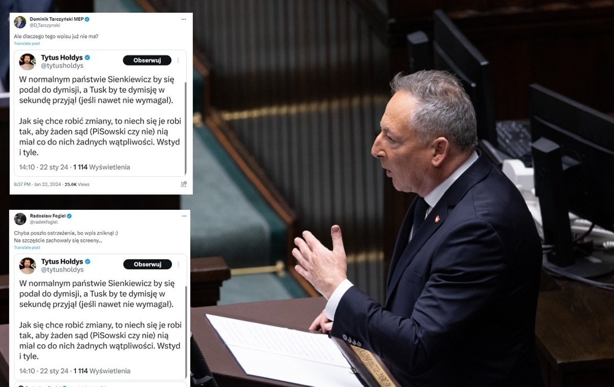 Tytus Hołdys skrytykował Sienkiewicza. "Uśmiechnięta Polska" zalała go "miłością"? Wpis zniknął z profilu