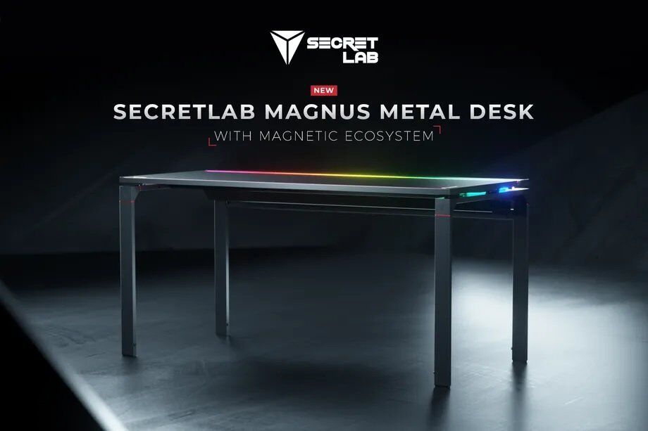Secretlag Magnus Metal Desk – świecące biurko, które uporządkuje kable peceta
