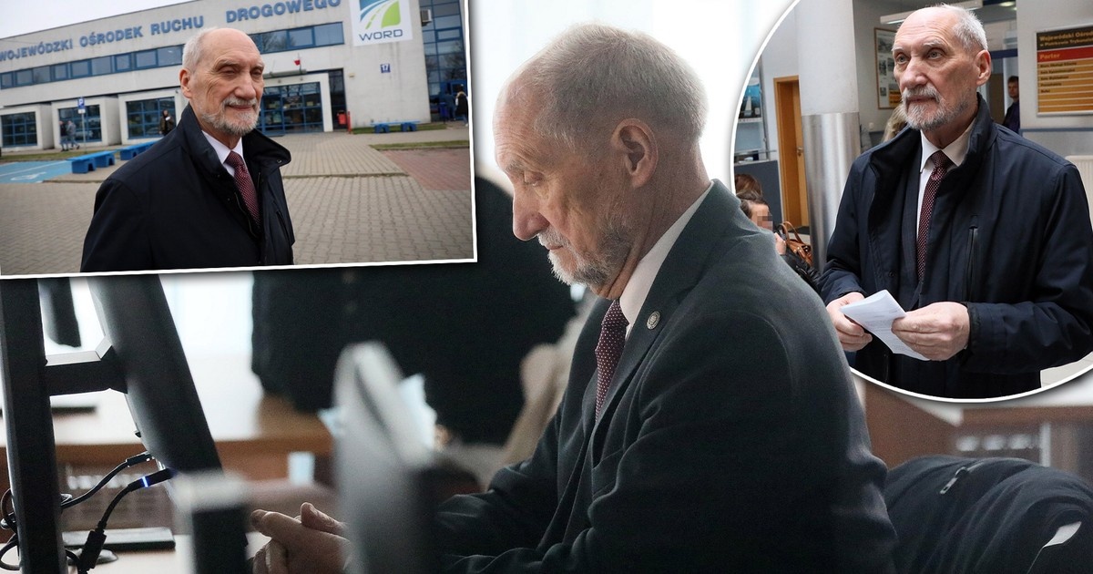 Macierewicz zdawał egzamin na prawo jazdy. Nawet nie wsiadł do samochodu
