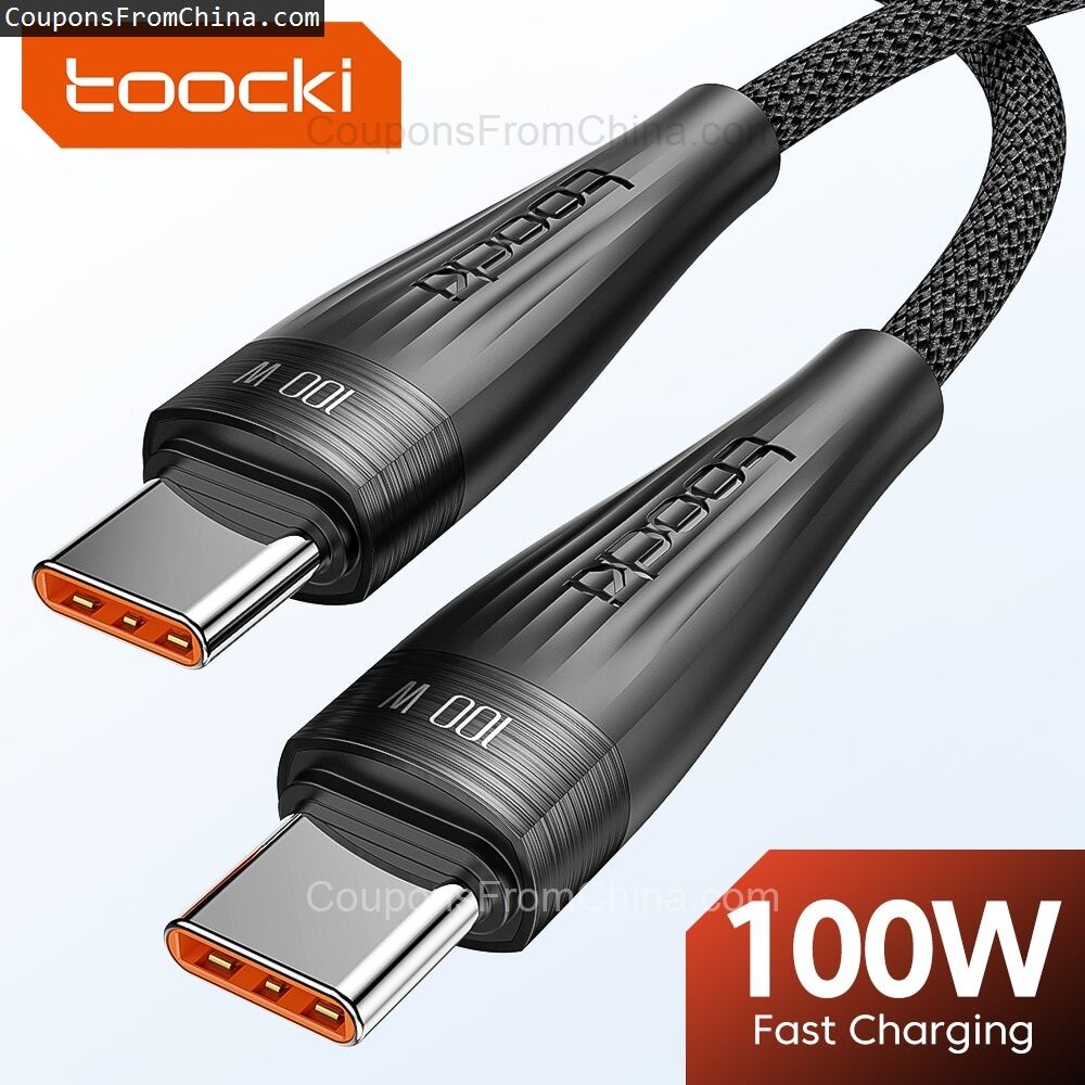 Toocki 100W USB C To USB C Cable 1m za $2.40