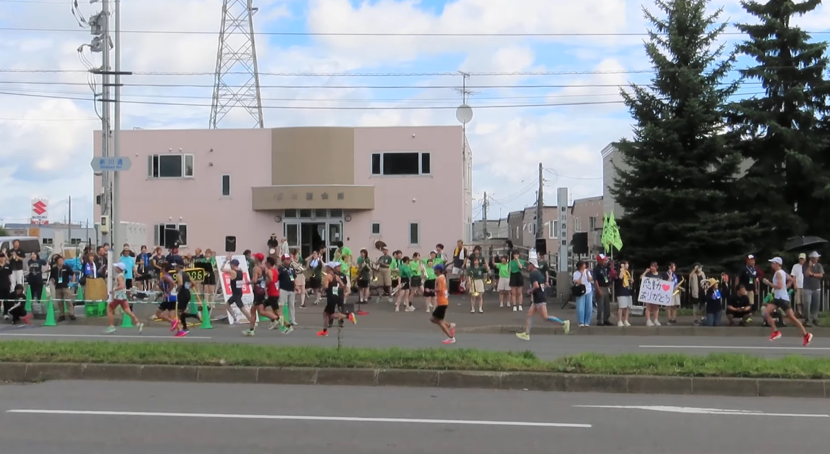 Sapporo International Information High School SITBand - Hokkaido Marathon 2025 Cheering performance, Green27th & Navy28th, 2025-08-31