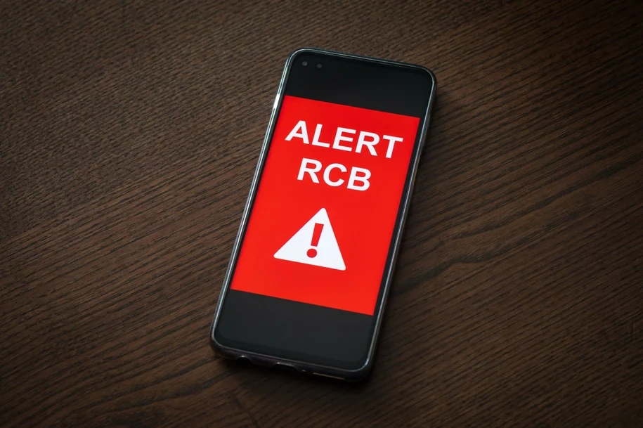 Pierwszy taki alert RCB "Zagrożenie atakiem z powietrza"