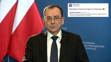 Kamiński założył konto na Twitterze. Przywitał go Banaś
