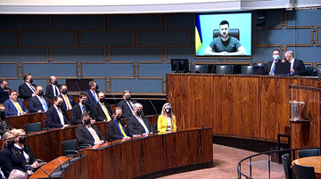 Finlandia: przed mową Włodymyra Zełenskiego w parlamencie padły strony MSZ i MON