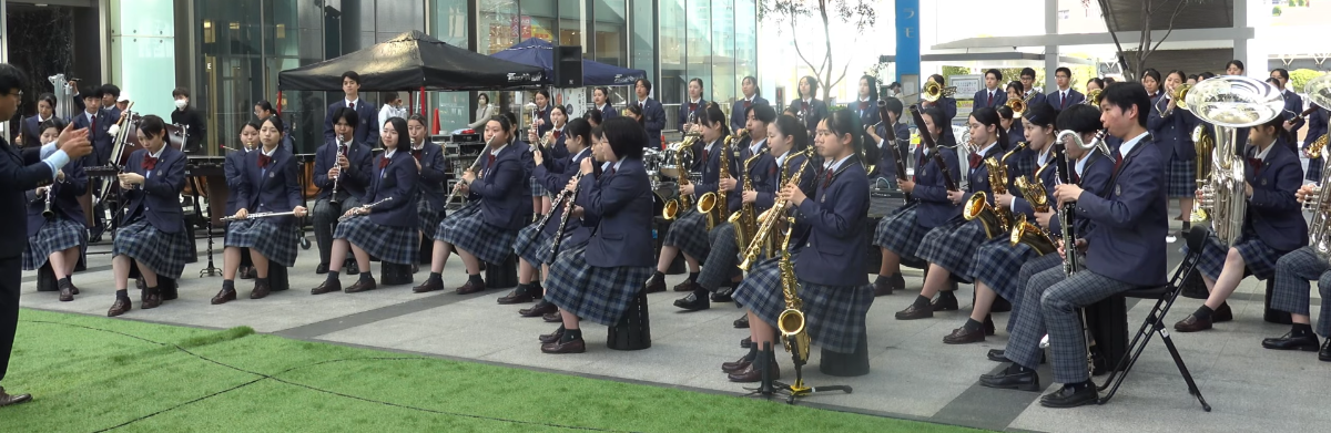Hamamatsu Shugakusha Junior & Senior High School - Warm Music Golden Street Piano Opening Act Hamamatsu Gallery Mall Solamo, 2025-04-12