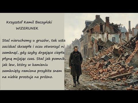 Wizerunek Krzysztof Kamil Baczyński Poezje Wiersze