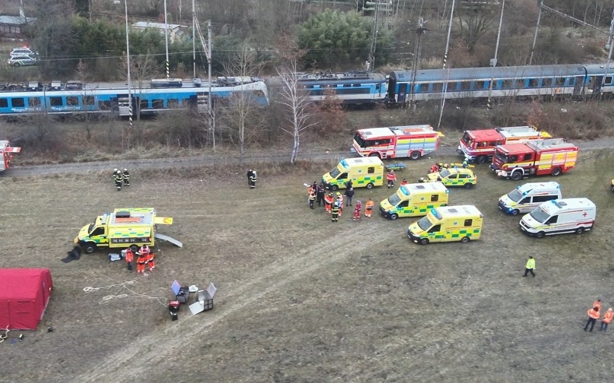 Zderzenie pociągów w Czechach