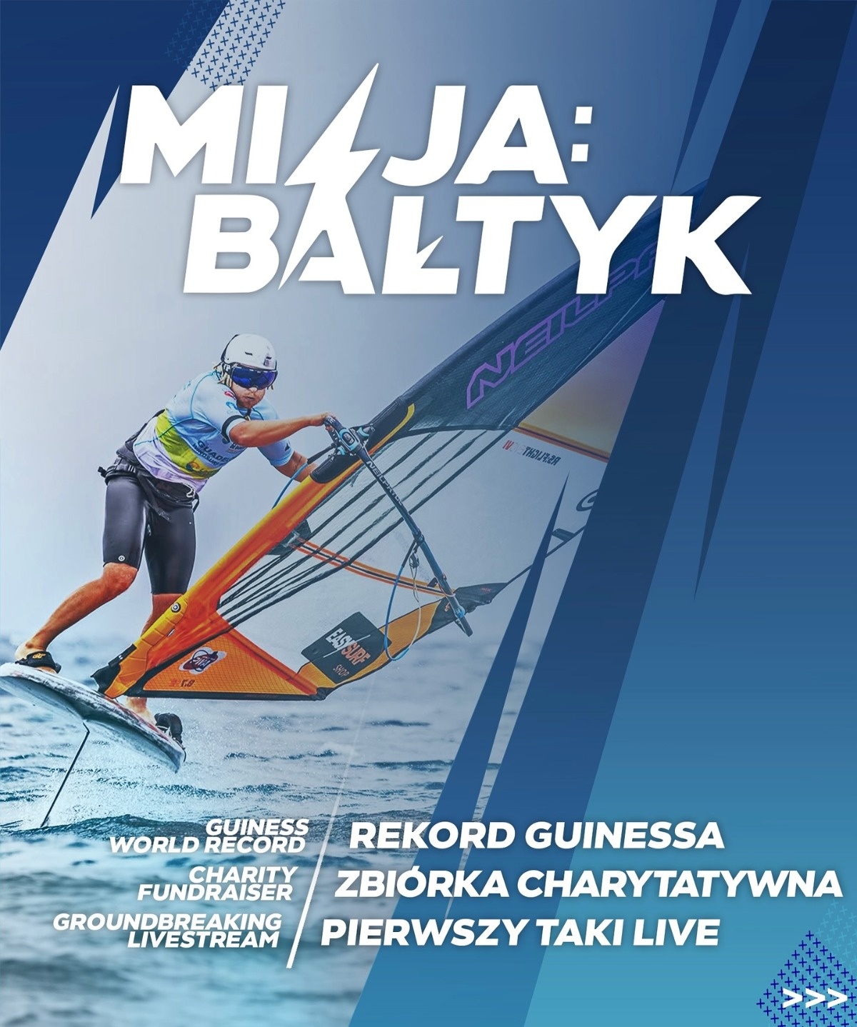 Maciek Rutkowski chce przepłynąć Morze Bałtyckie na Windsurfingu