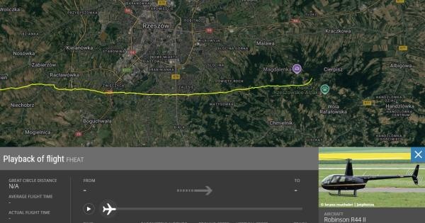Katastrofa śmigłowca R44 pod Rzeszowem