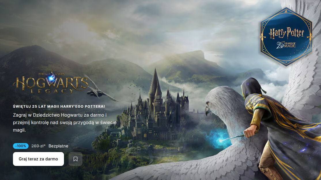 Dziedzictwo Hogwartu za darmo do 3 maja w sklepie Epic Games - HotShops.pl