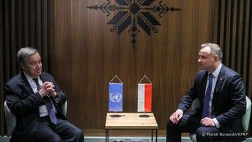 Wojna w Ukrainie. Duda spotkał się z szefem ONZ. "Polska głosem Ukrainy w regionie"