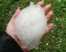 Gigantyczna bryła gradu. Nowy rekord Polski