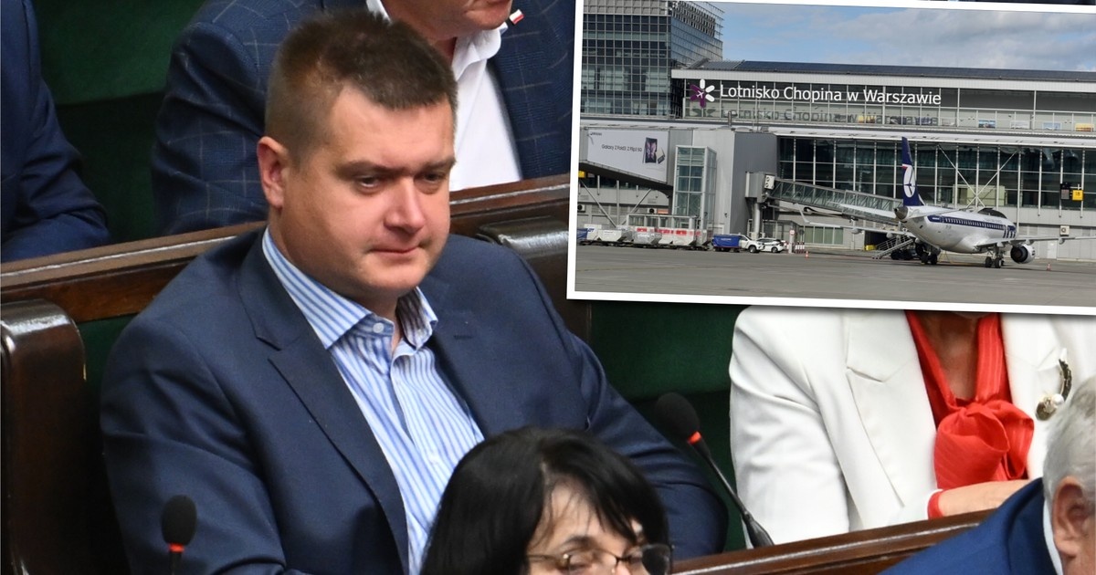 Pijany poseł PiS wyniesiony z samolotu przez służby. "Załoga nie mogła go dobudzić"