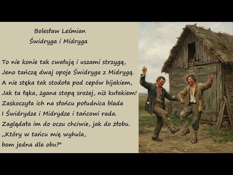 Świdryga i Midryga Bolesław Leśmian Poezje Wiersze | Poezja Dla Duszy