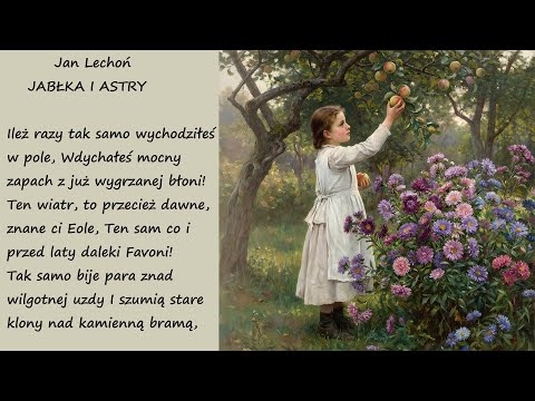 Jabłka i Astry Jan Lechoń Poezje Wiersze