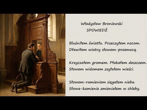 Spowiedź Władysław Broniewski Poezja Wiersz