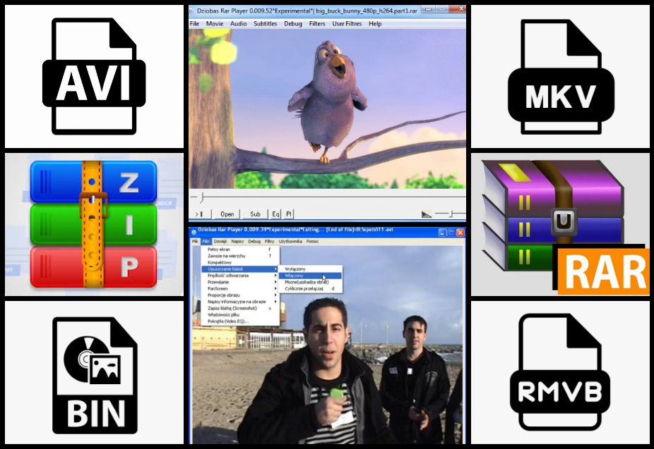 Dziobas RAR Player — polski poskramiacz RAR-ów. Naście lat temu popularny wśród „plikomaniaków”