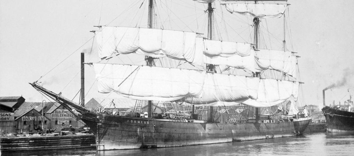 Pommern - jeden z słynnych Flying P-Linerów, zachowany jako muzeum