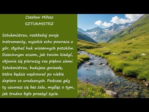 Sztukmistrz Czesław Miłosz Poezje Wiersze | Poezja Dla Duszy