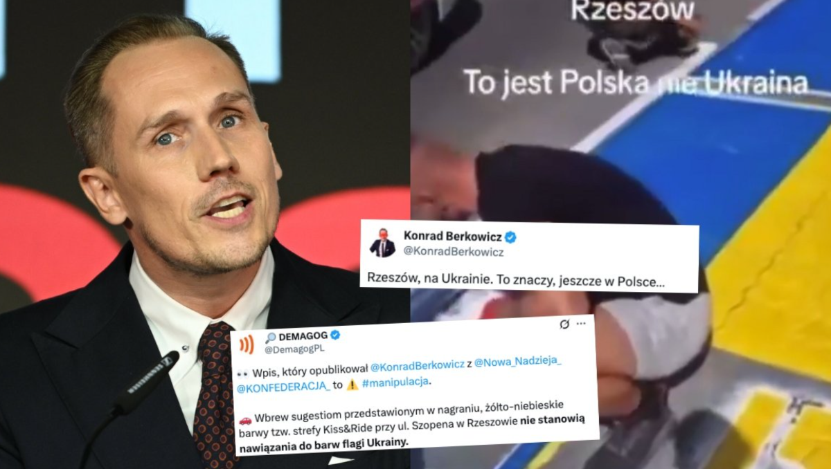 Poseł Konfederacji wziął parking "Całus i Jazda" za objaw ukrainizacji Polski | Donald.pl