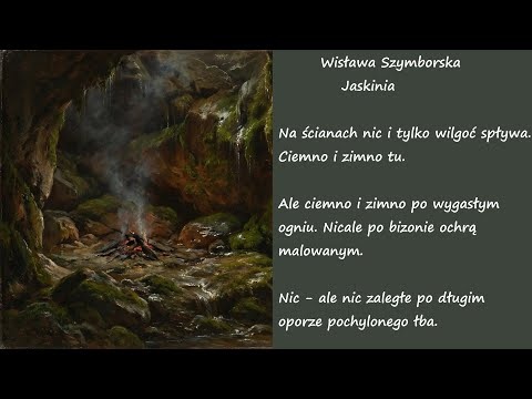 Jaskinia Wisława Szymborska Poezje Wiersze