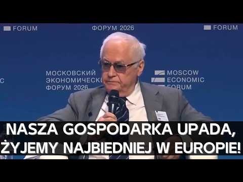 "Jesteśmy najbiedniejsi z biednych!!!" Ostre wystąpienie rosyjskiego naukowca na forum ekonomicznym