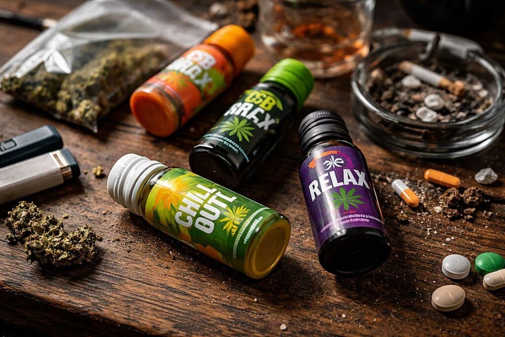 Shoty konopne – relaks czy coś więcej? A może cała tablica Mendelejewa