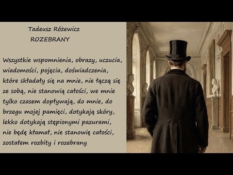 Rozebrany Tadeusz Różewicz Poezje Wiersze | Poezja Dla Duszy