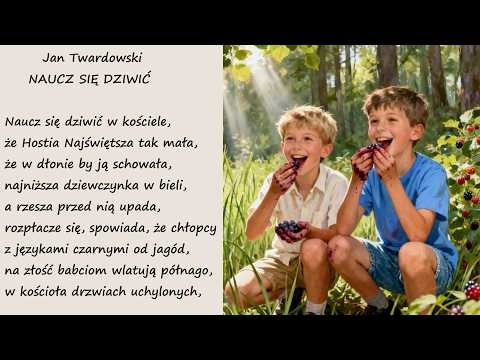 Naucz Się Dziwić Jan Twardowski Poezje Wiersze | Poezja Dla Duszy