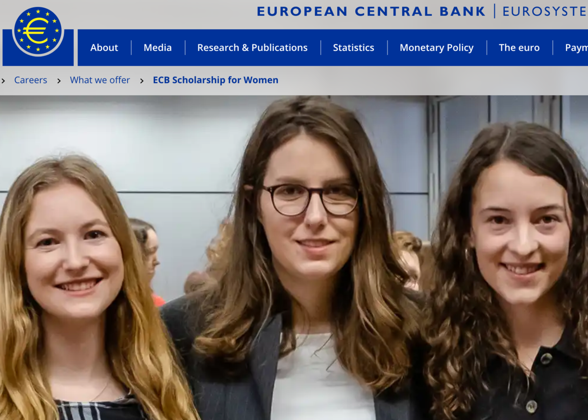 Europejski Bank Centralny oferuje stypendia wyłącznie dla kobiet