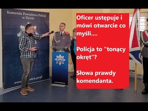 Ogromne emocje oraz słowa prawdy w Iławskiej policji! Ustępujący komendant nie gryzł się w język.