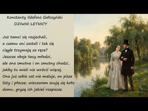 Dziwni Letnicy Konstanty Ildefons Gałczyński Poezja Wiersz