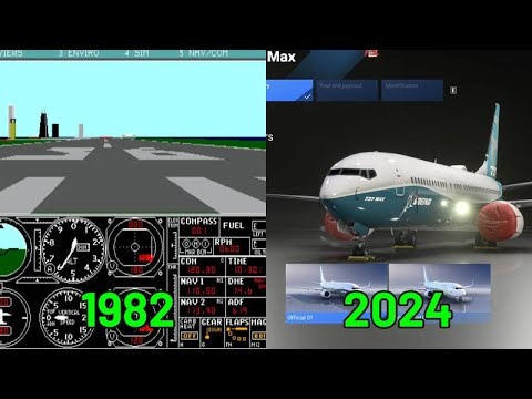 Historia gier z Serii Microsoft flight Simulator (1982 - 2024)