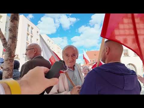 Protest przeciwko nielegalnym migrantom Lwówek Śląski dnia 9 maja 2025